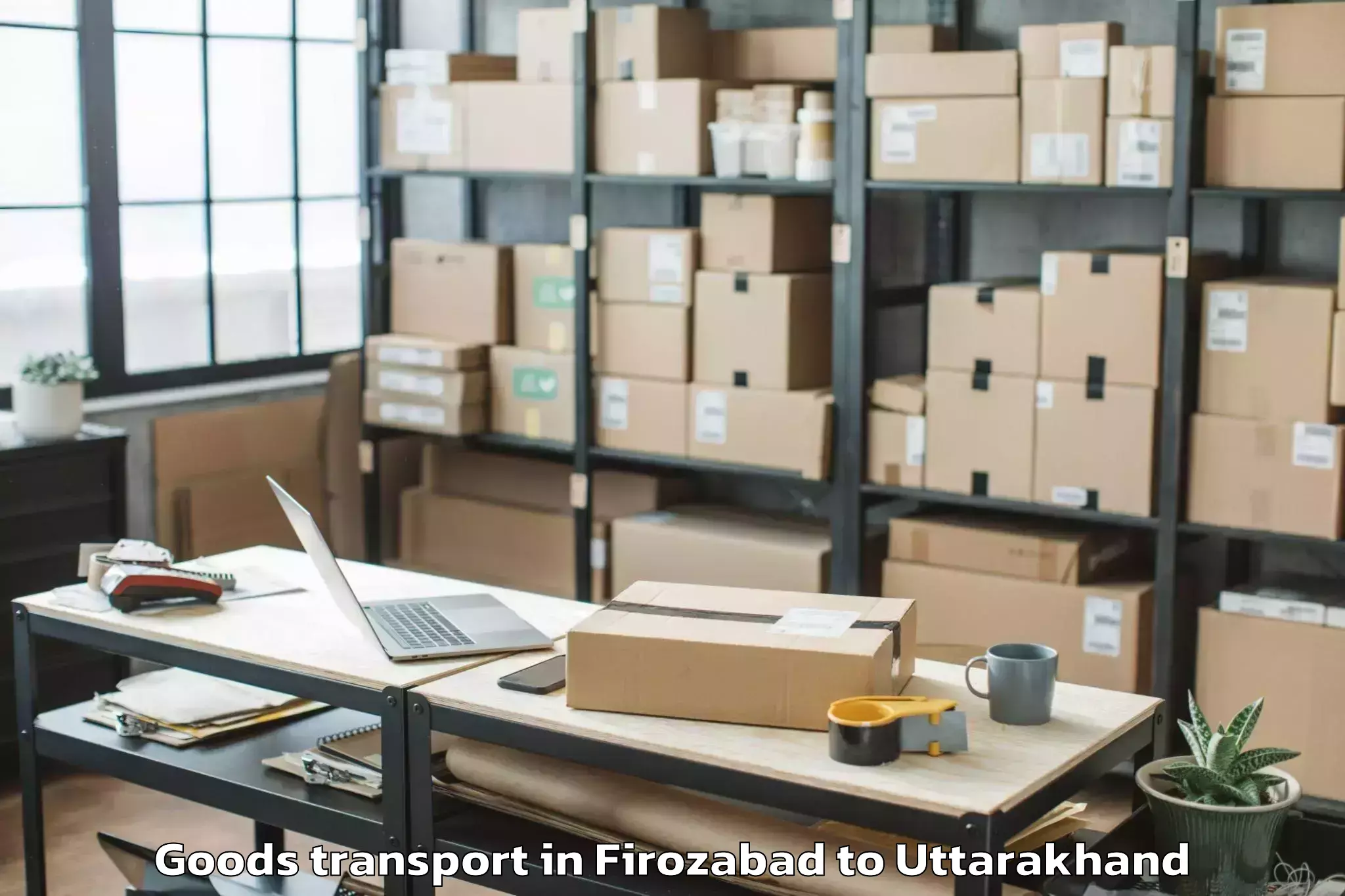 Book Firozabad to Chaukhutiya Goods Transport